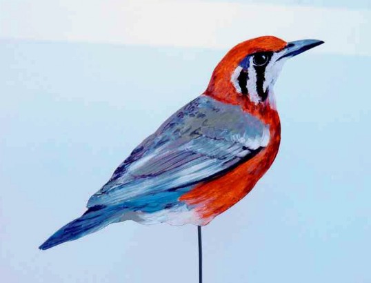 Damadrossel 0901-a Dekovogel